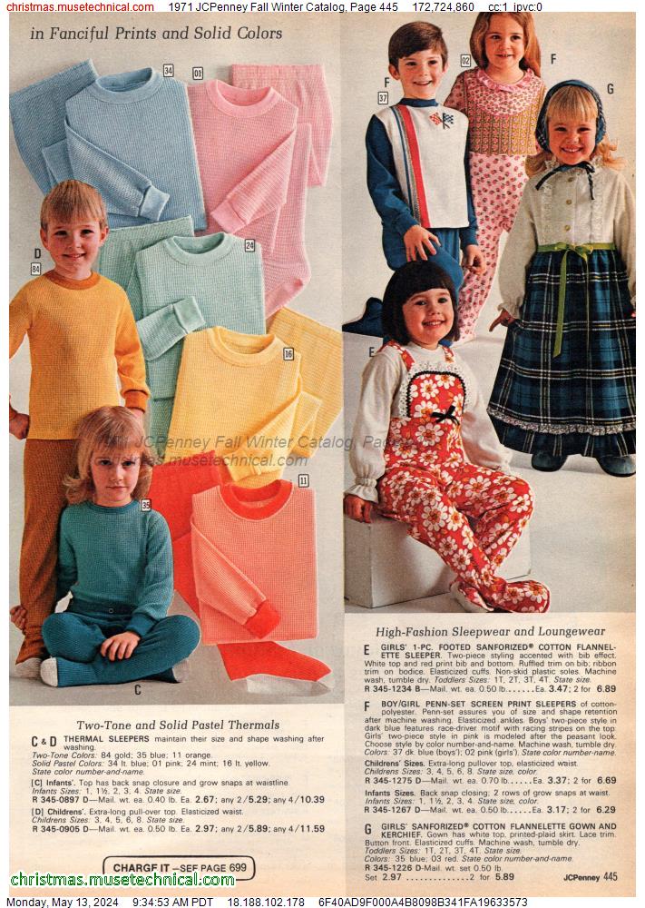 1971 JCPenney Fall Winter Catalog, Page 445