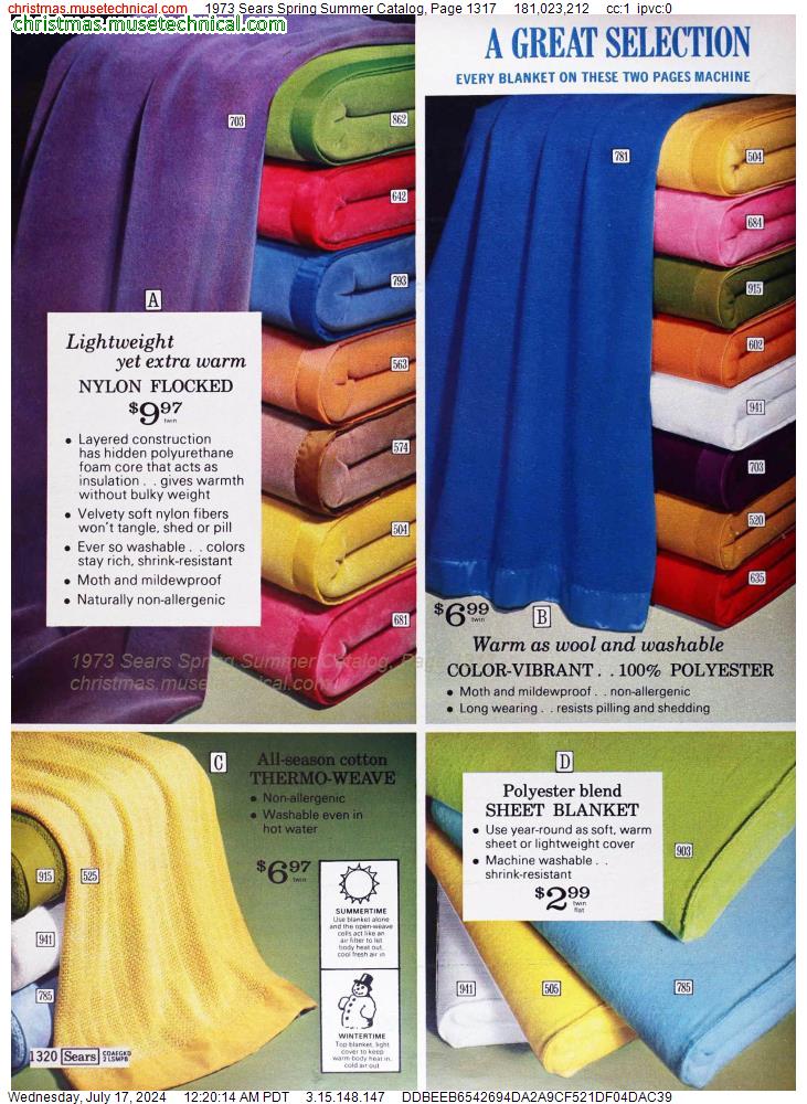 1973 Sears Spring Summer Catalog, Page 1317