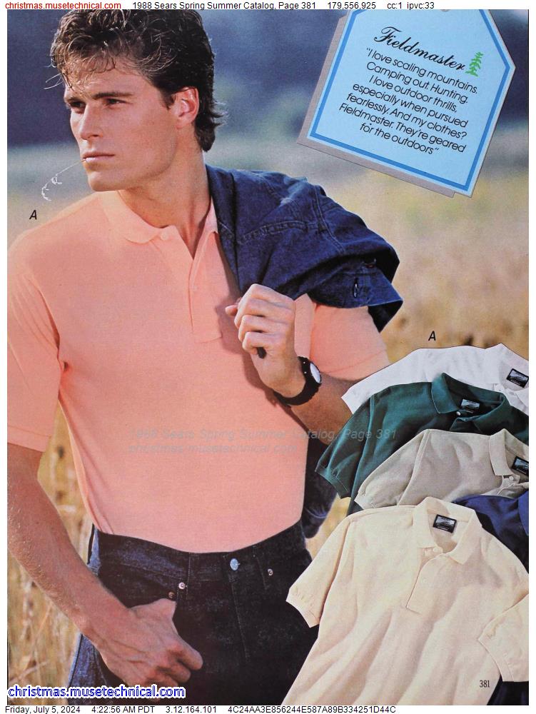 1988 Sears Spring Summer Catalog, Page 381