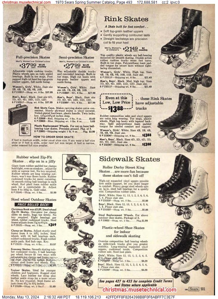 1970 Sears Spring Summer Catalog, Page 493