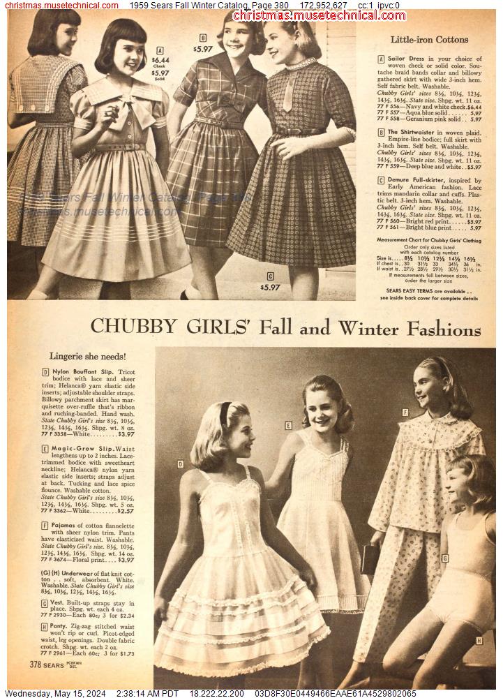 1959 Sears Fall Winter Catalog, Page 380