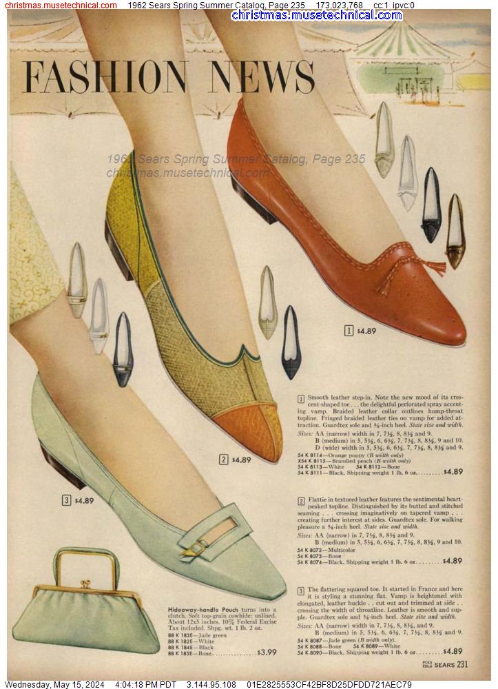 1962 Sears Spring Summer Catalog, Page 235