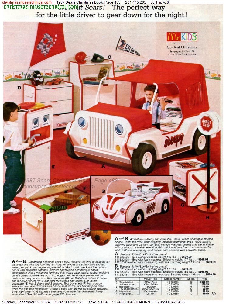 1987 Sears Christmas Book, Page 483