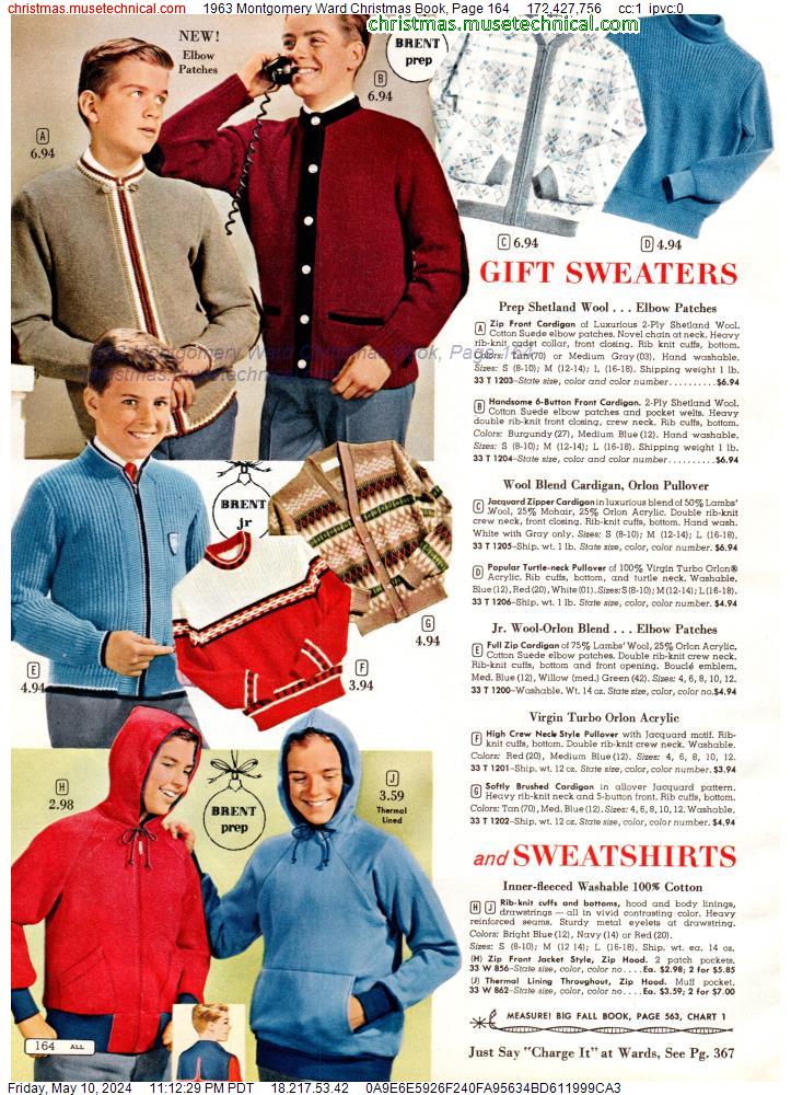 1963 Montgomery Ward Christmas Book, Page 164