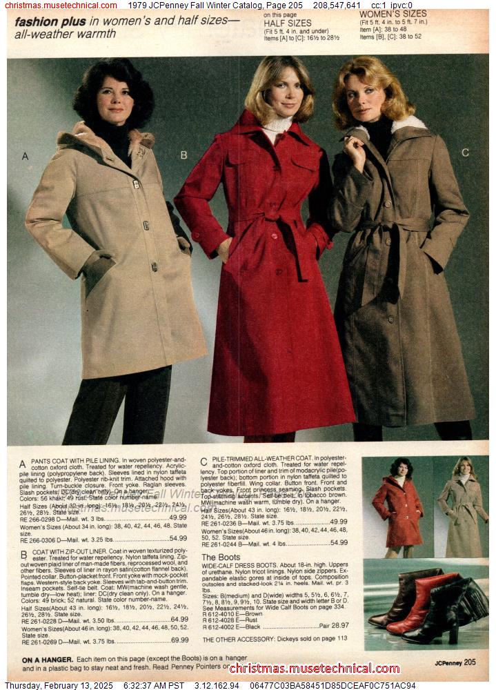 1979 JCPenney Fall Winter Catalog, Page 205