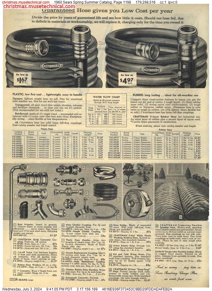 1960 Sears Spring Summer Catalog, Page 1198