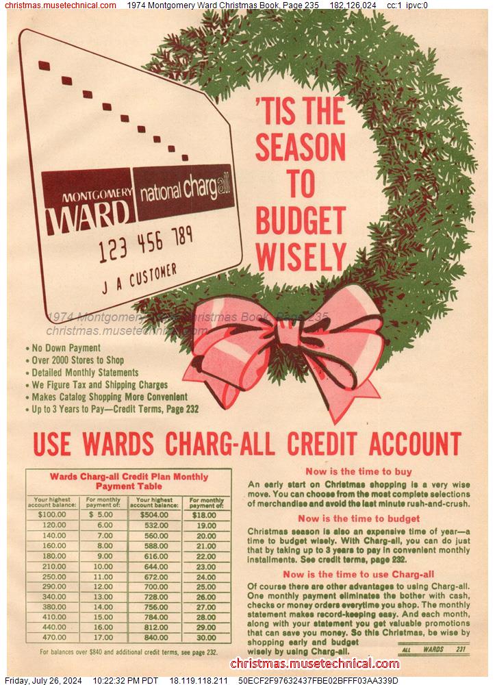 1974 Montgomery Ward Christmas Book, Page 235