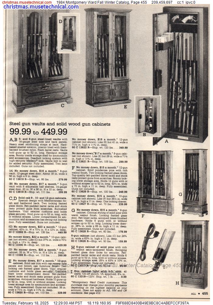 1984 Montgomery Ward Fall Winter Catalog, Page 455