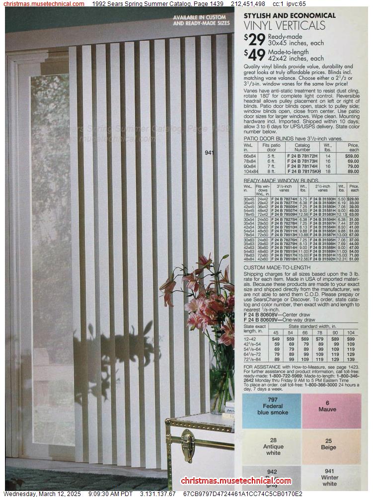 1992 Sears Spring Summer Catalog, Page 1439