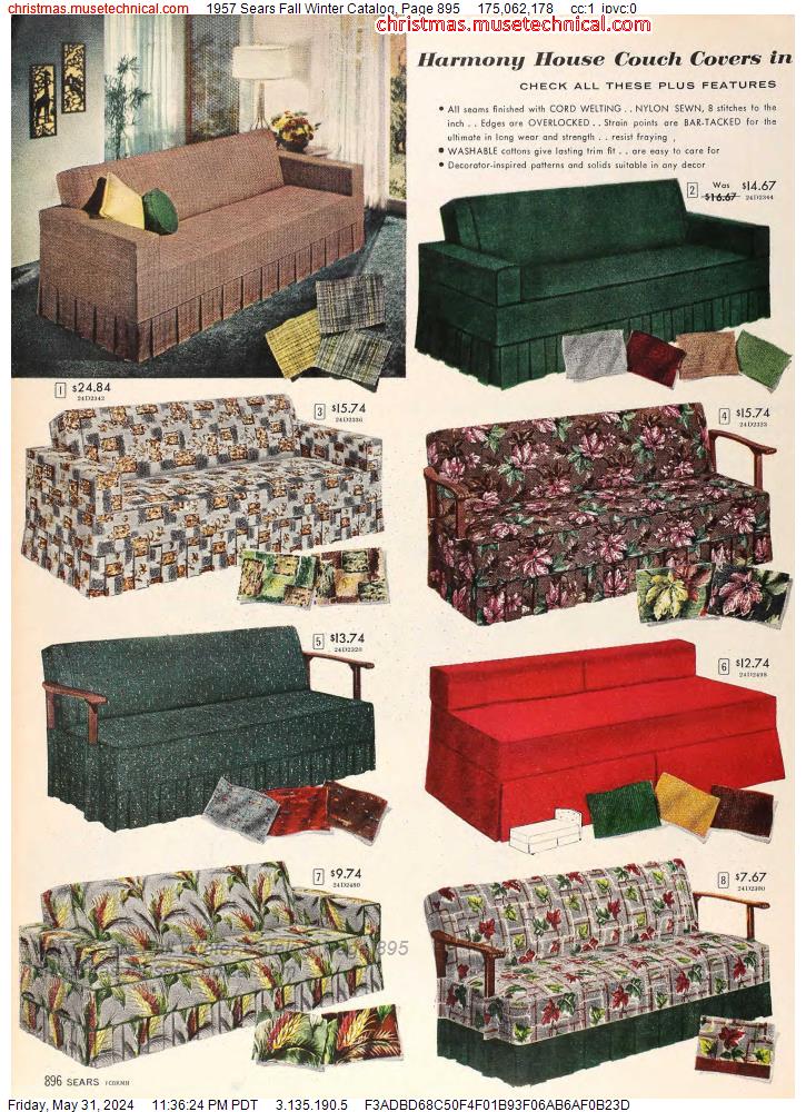 1957 Sears Fall Winter Catalog, Page 895