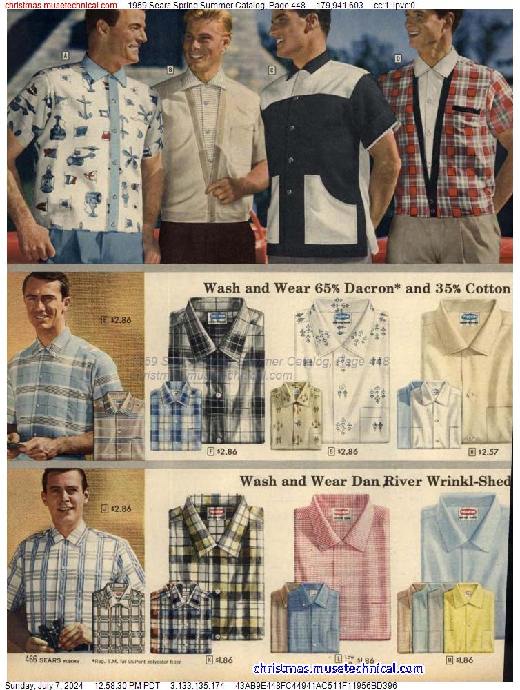 1959 Sears Spring Summer Catalog, Page 448