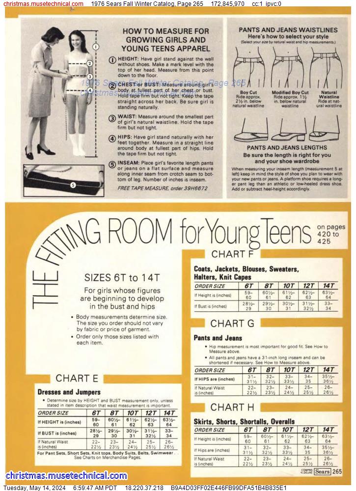 1976 Sears Fall Winter Catalog, Page 265