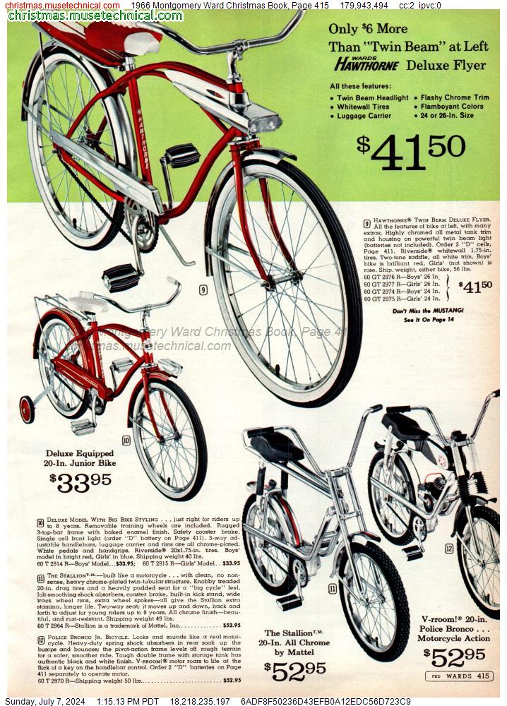 1966 Montgomery Ward Christmas Book, Page 415