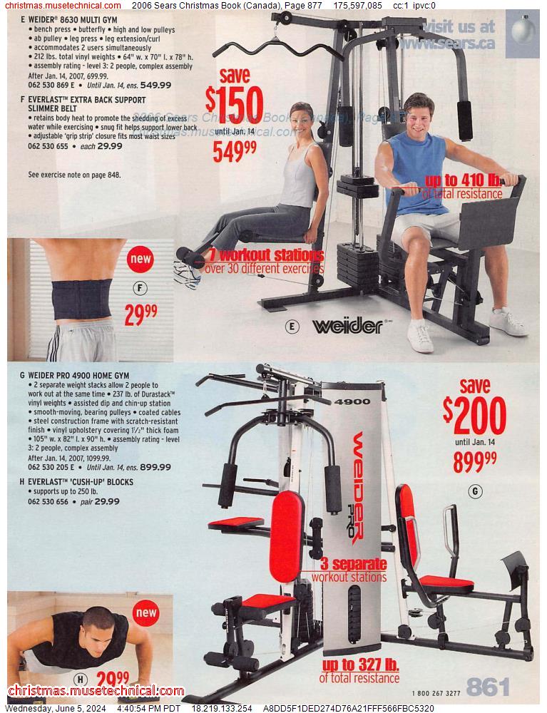 2006 Sears Christmas Book (Canada), Page 877
