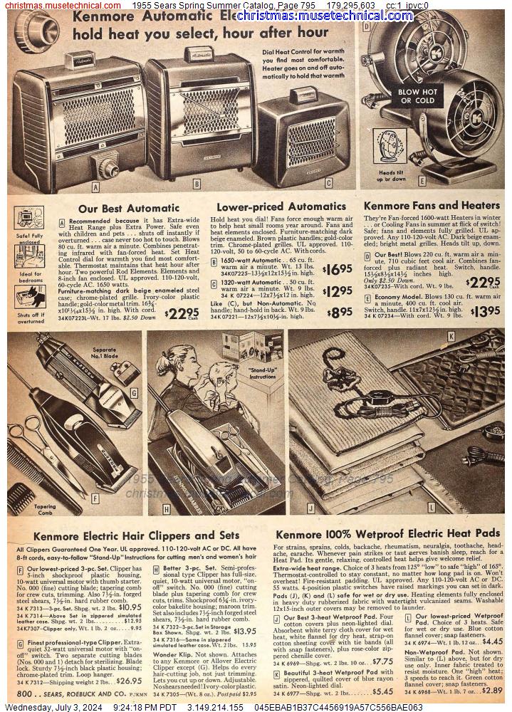 1955 Sears Spring Summer Catalog, Page 795