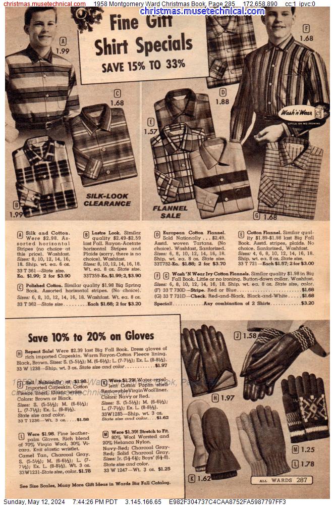 1958 Montgomery Ward Christmas Book, Page 285