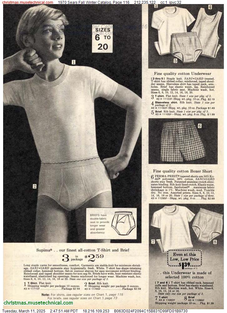 1970 Sears Fall Winter Catalog, Page 116