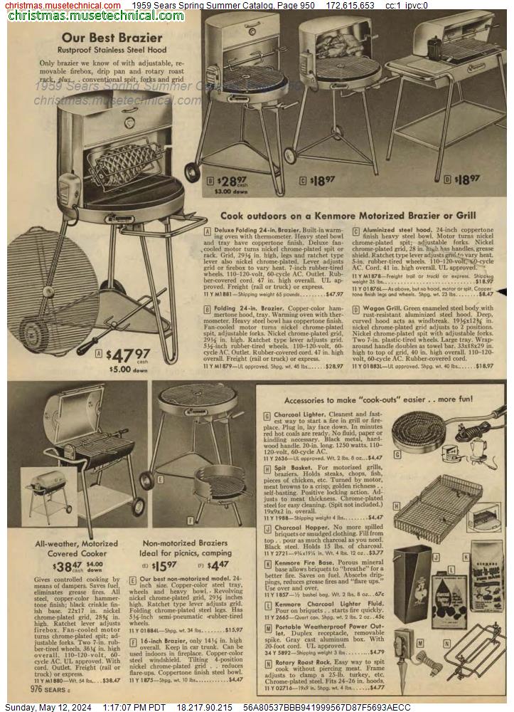 1959 Sears Spring Summer Catalog, Page 950