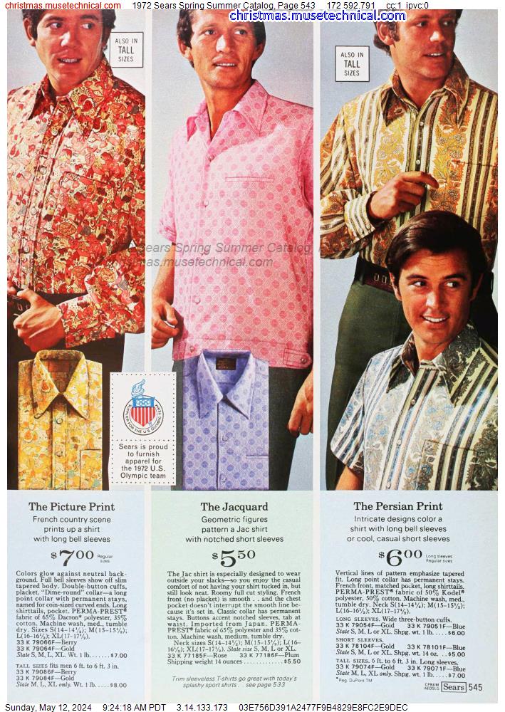 1972 Sears Spring Summer Catalog, Page 543