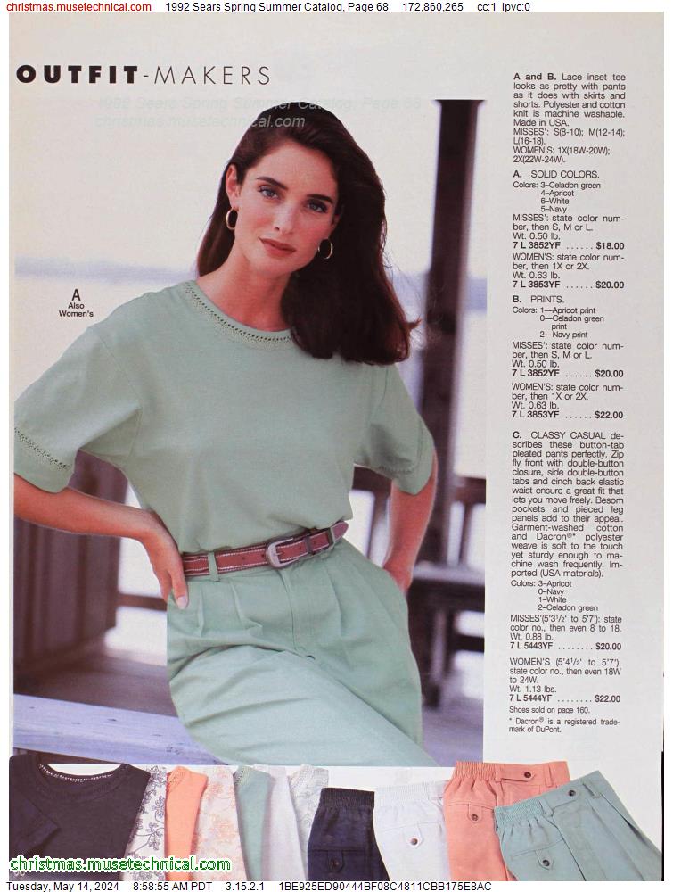 1992 Sears Spring Summer Catalog, Page 68