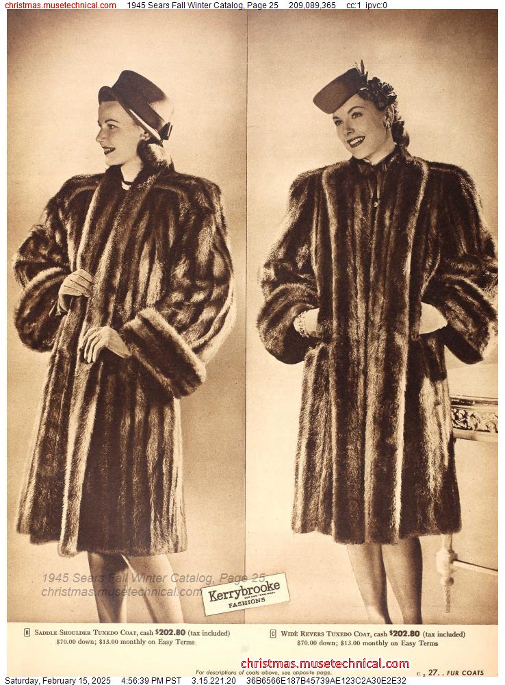 1945 Sears Fall Winter Catalog, Page 25