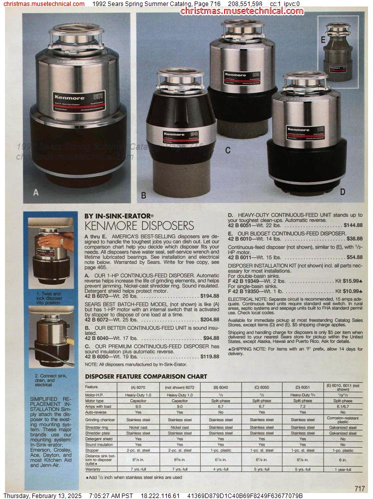 1992 Sears Spring Summer Catalog, Page 716