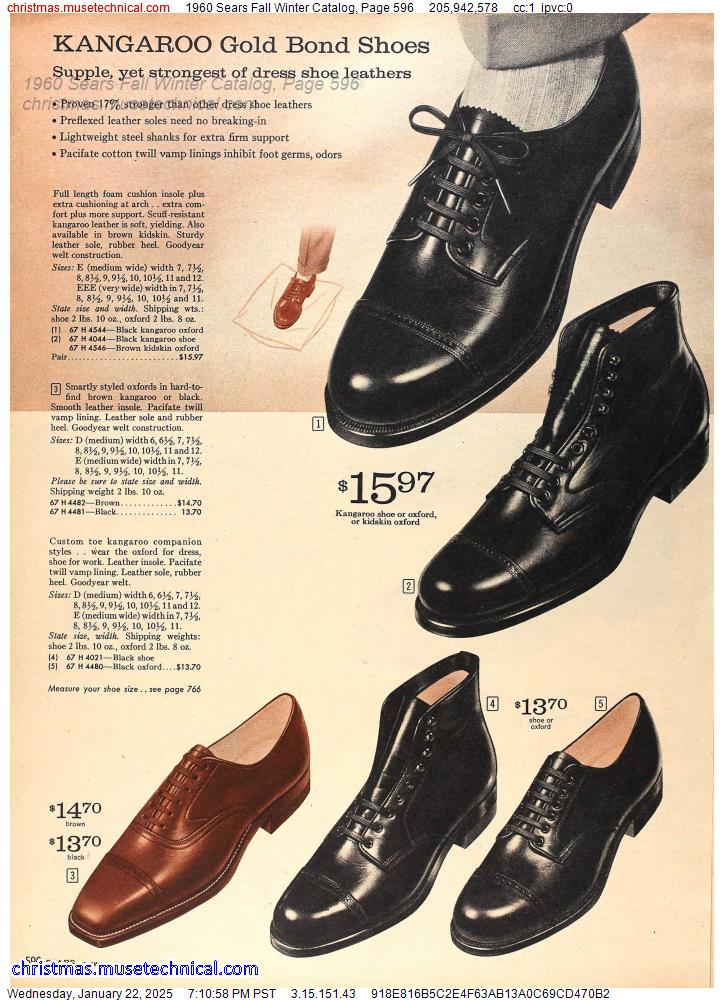 1960 Sears Fall Winter Catalog, Page 596