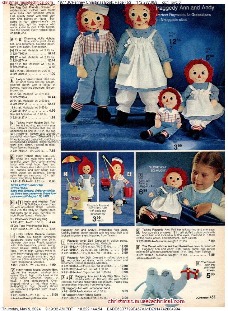 1977 JCPenney Christmas Book, Page 453