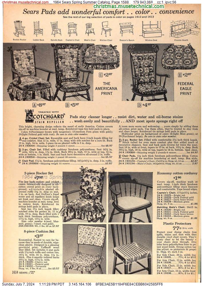 1964 Sears Spring Summer Catalog, Page 1588