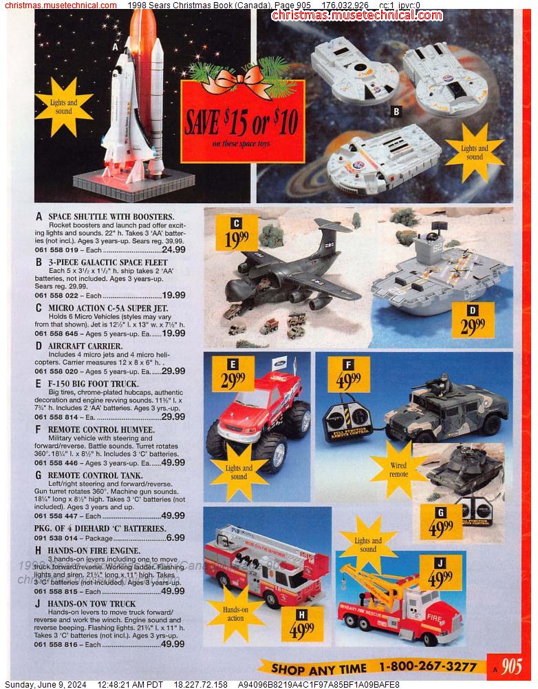 1998 Sears Christmas Book (Canada), Page 905