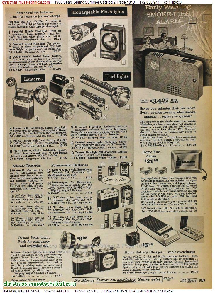 1968 Sears Spring Summer Catalog 2, Page 1013