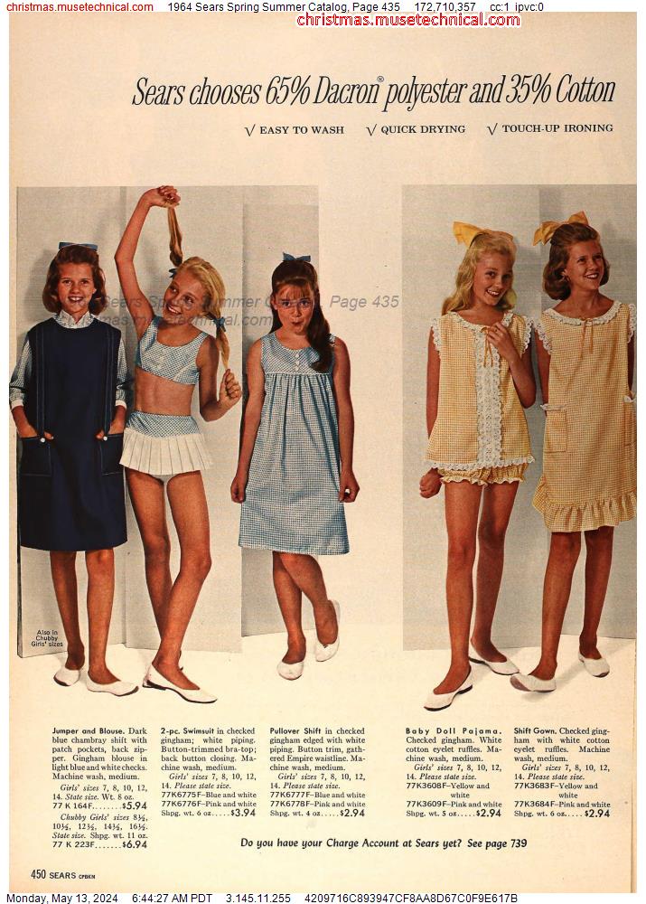 1964 Sears Spring Summer Catalog, Page 435