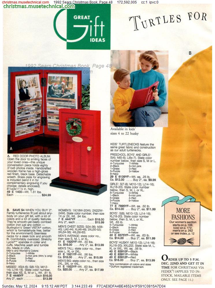 1992 Sears Christmas Book, Page 48