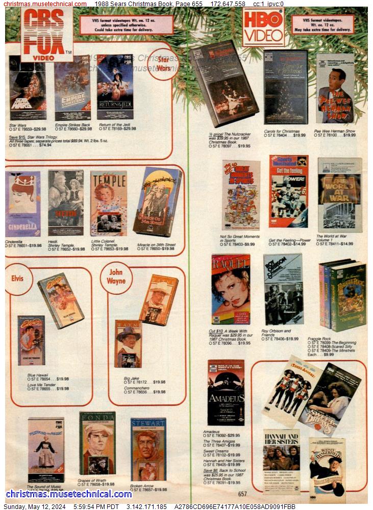 1988 Sears Christmas Book, Page 655