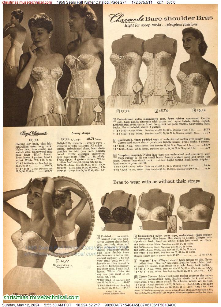 1959 Sears Fall Winter Catalog, Page 274