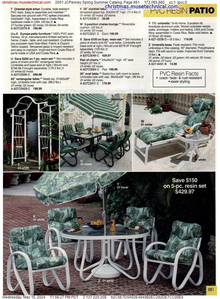 2001 JCPenney Spring Summer Catalog, Page 981