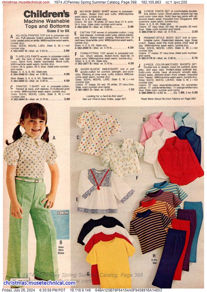 1974 JCPenney Spring Summer Catalog, Page 398
