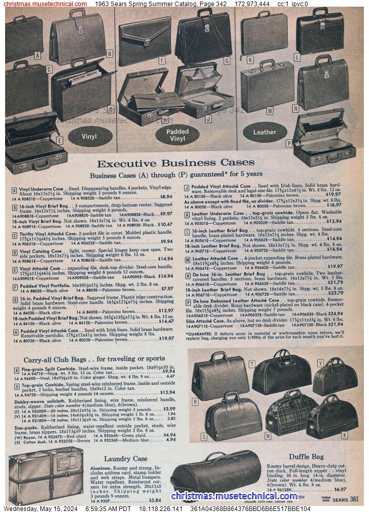 1963 Sears Spring Summer Catalog, Page 342