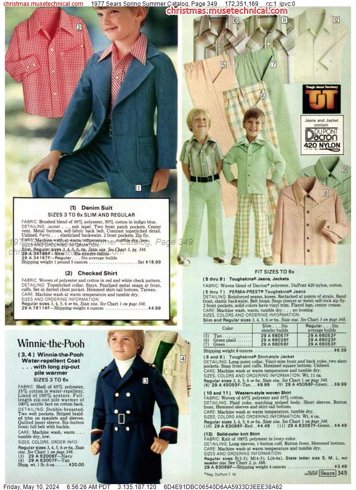 1977 Sears Spring Summer Catalog, Page 349