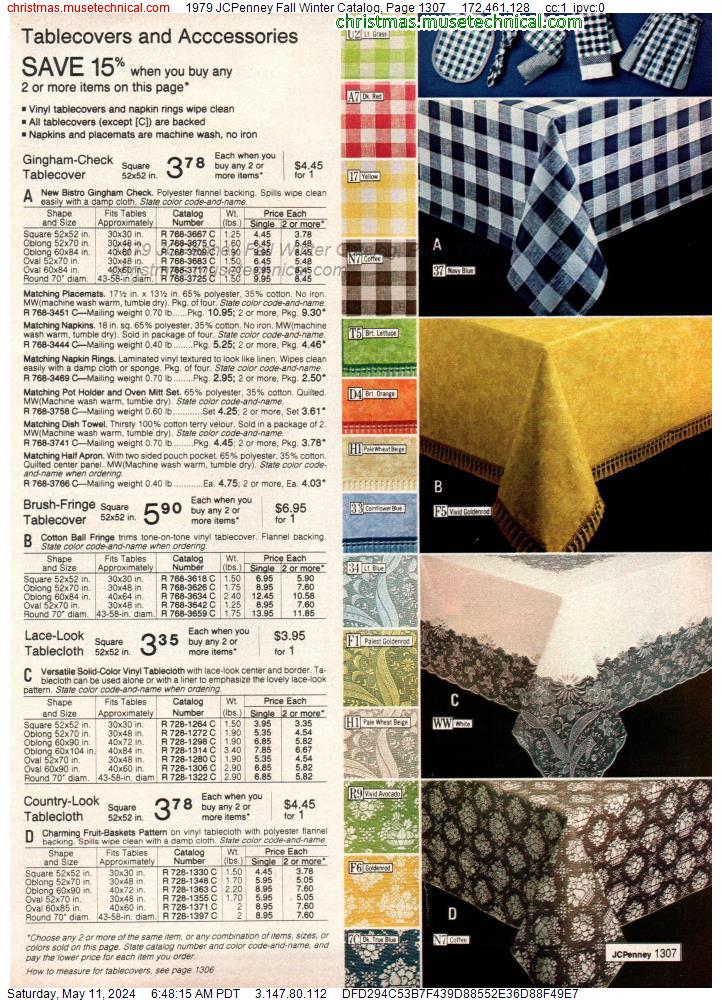 1979 JCPenney Fall Winter Catalog, Page 1307