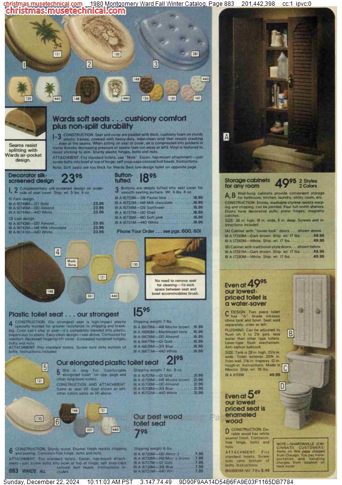 1980 Montgomery Ward Fall Winter Catalog, Page 883