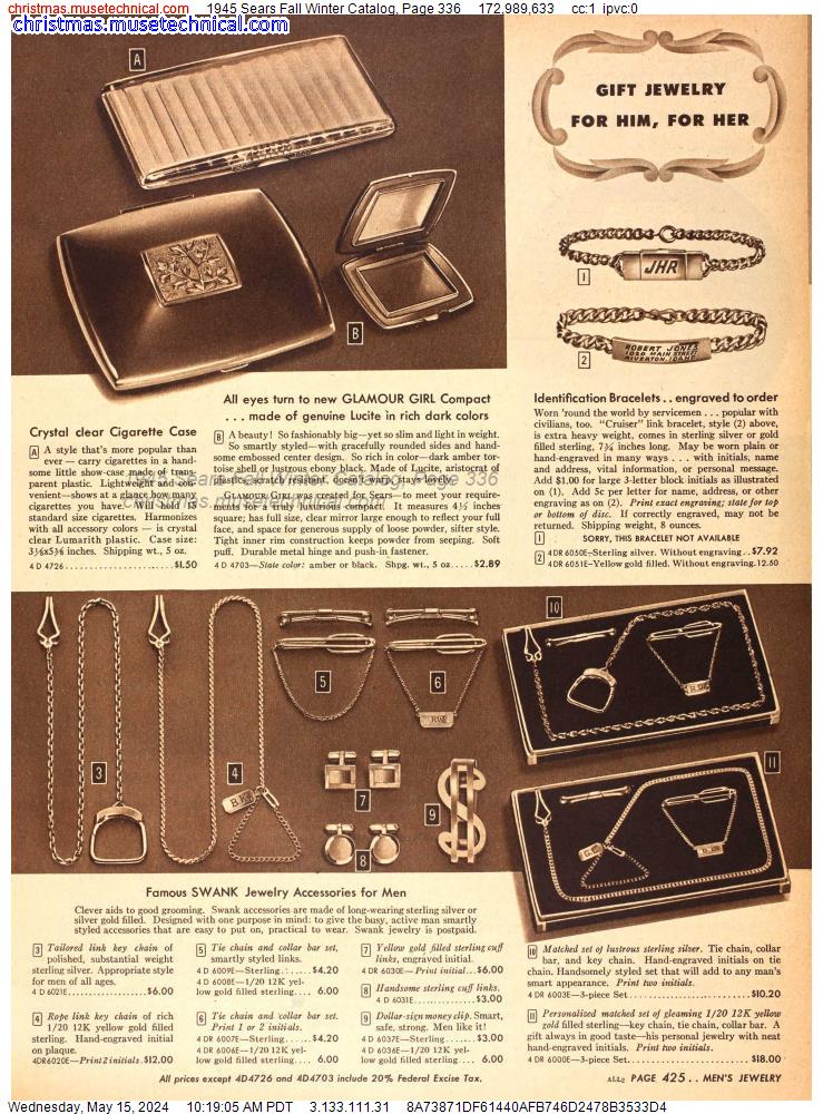 1945 Sears Fall Winter Catalog, Page 336