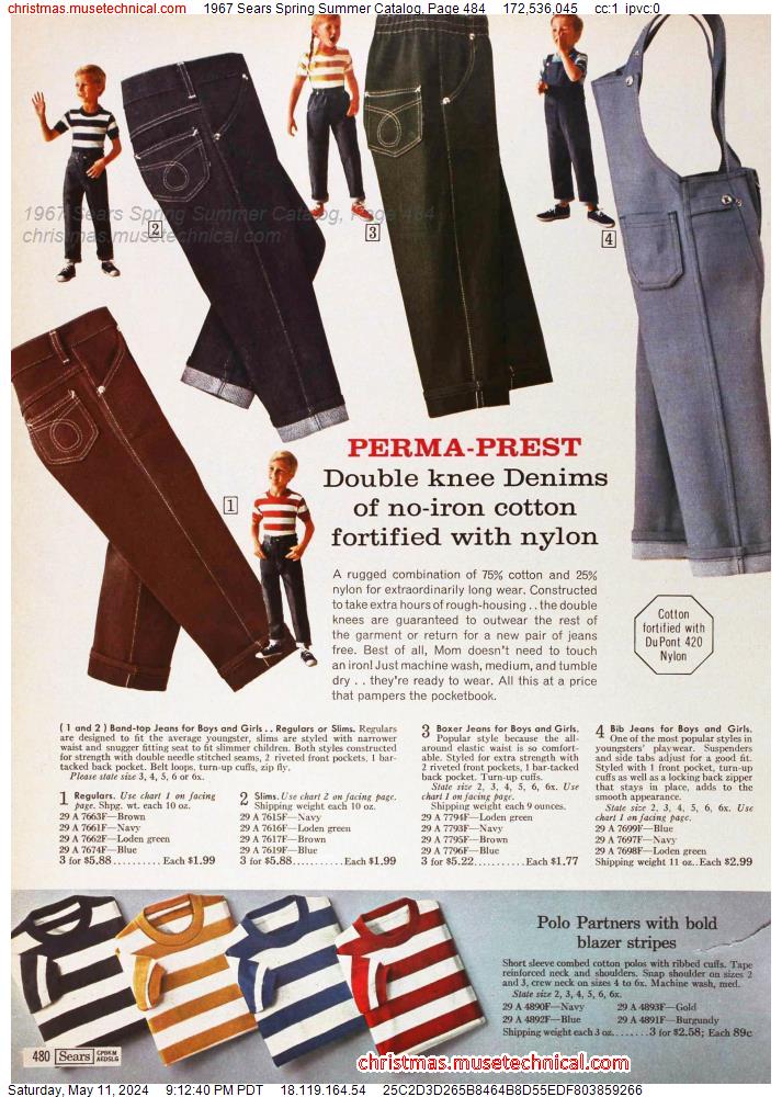 1967 Sears Spring Summer Catalog, Page 484