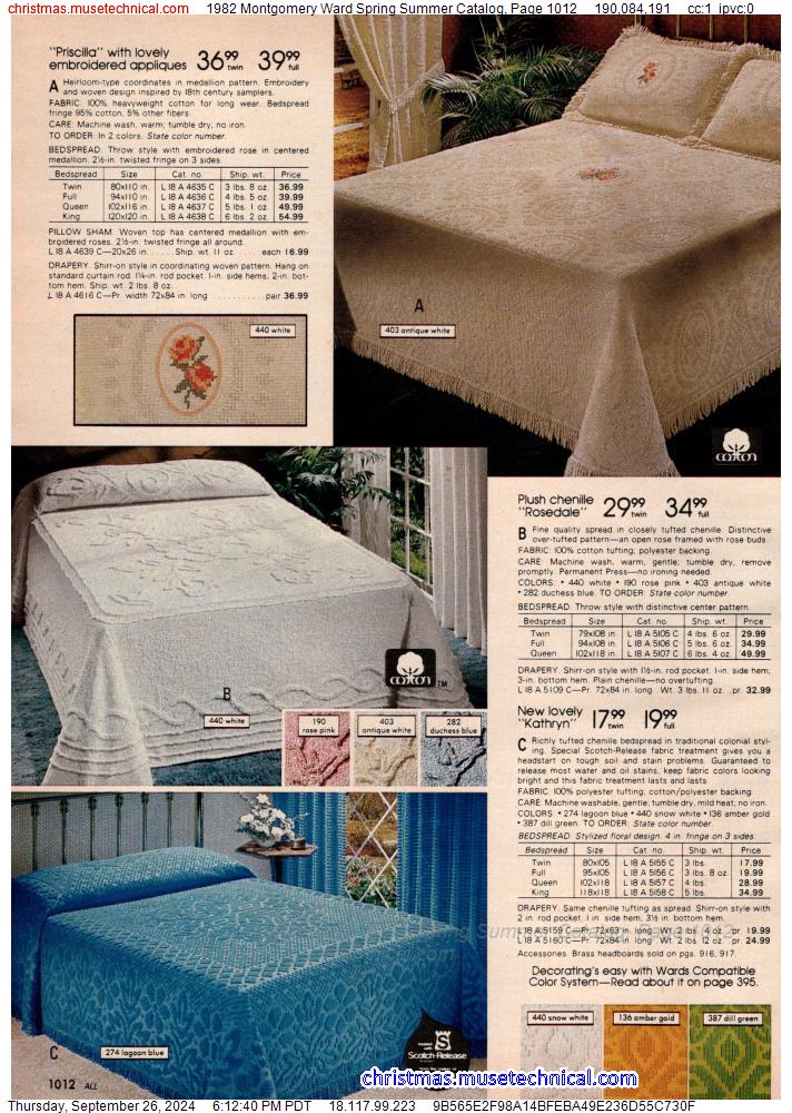 1982 Montgomery Ward Spring Summer Catalog, Page 1012