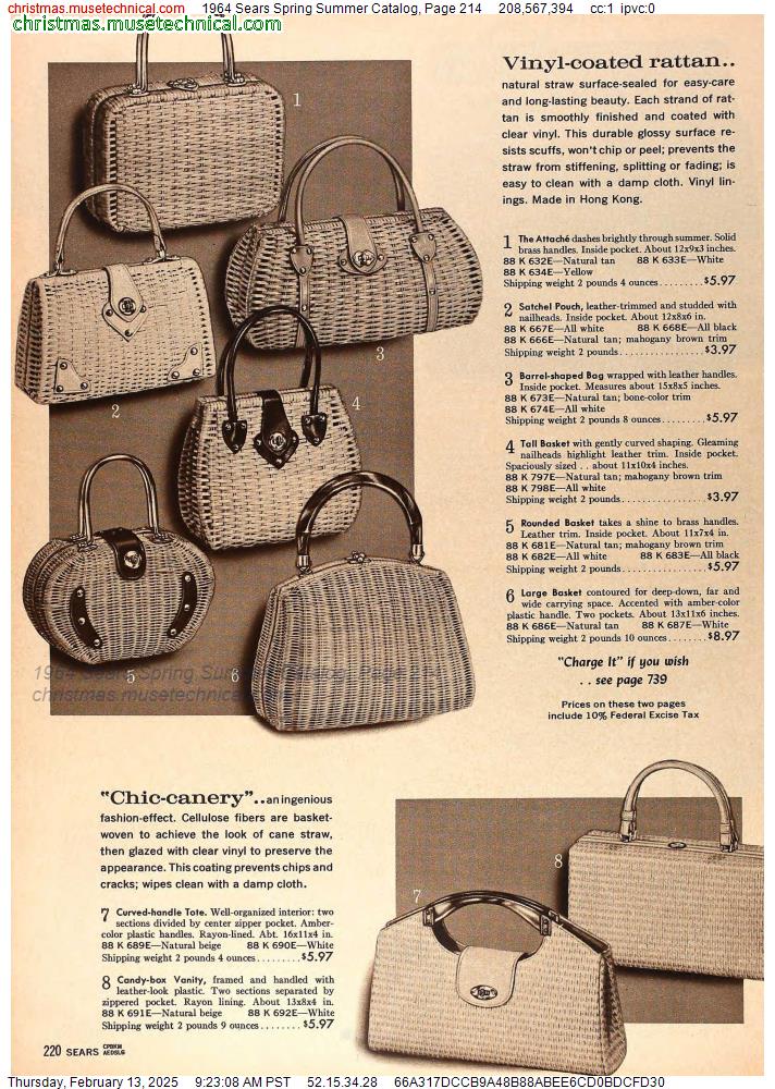 1964 Sears Spring Summer Catalog, Page 214