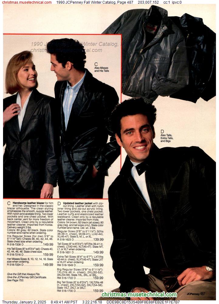 1990 JCPenney Fall Winter Catalog, Page 487