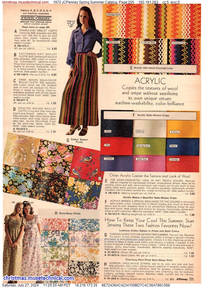 1972 JCPenney Spring Summer Catalog, Page 255