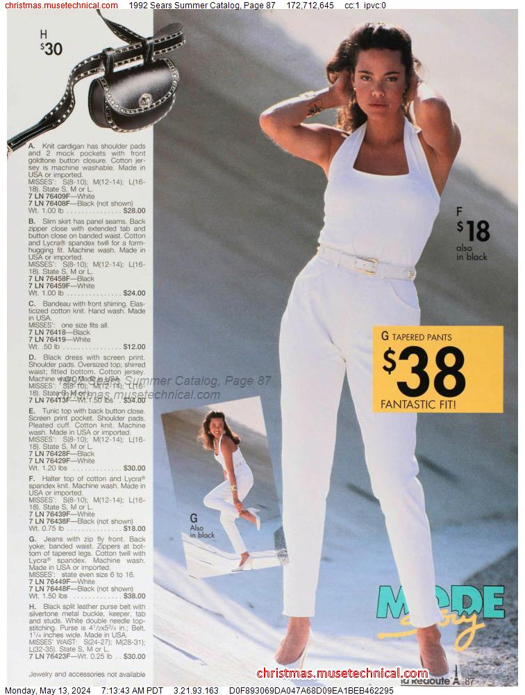 1992 Sears Summer Catalog, Page 87