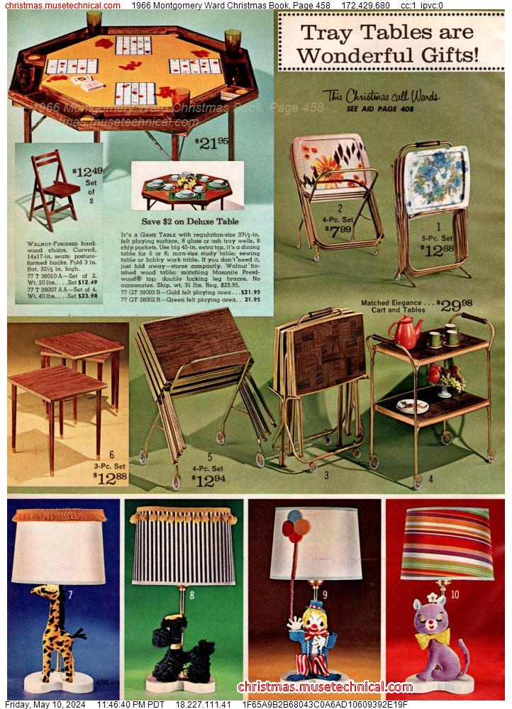 1966 Montgomery Ward Christmas Book, Page 458