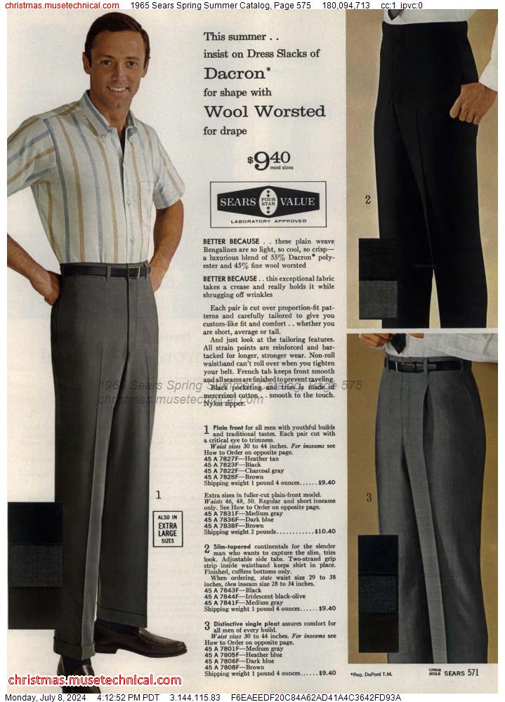 1965 Sears Spring Summer Catalog, Page 575